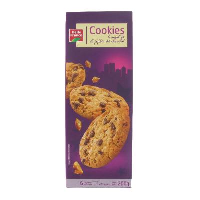 BELLE FRANCE COOKIES CHOCO NOUGAT 200GR